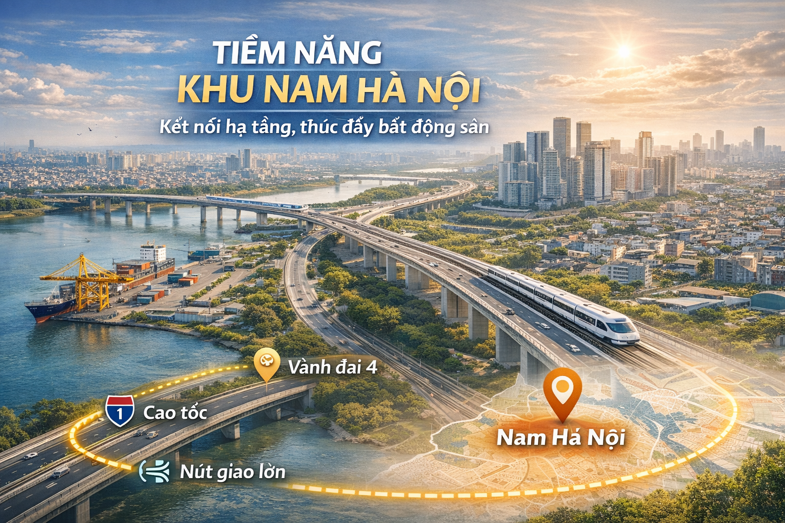 Phân tích tiềm năng khu Nam Hà Nội dưới góc nhìn thị trường